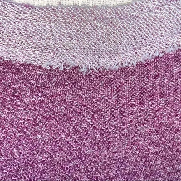 Soft Surroundings Purple Lavender Raw Hem Edge Pullover Top Small Mixed Media - Picture 5 of 8
